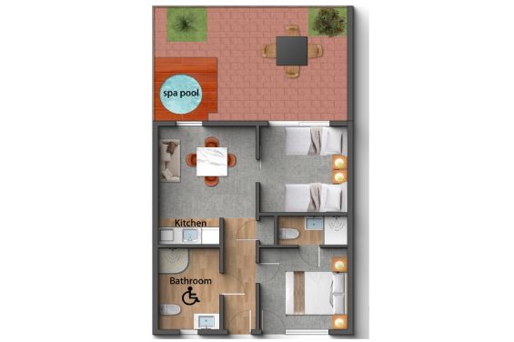 Accessible 2-Bedroom Apartment